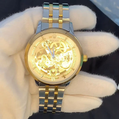 Luxury Skeleton Automatic Rolex Watch – Elegant Design for Men, Rolex